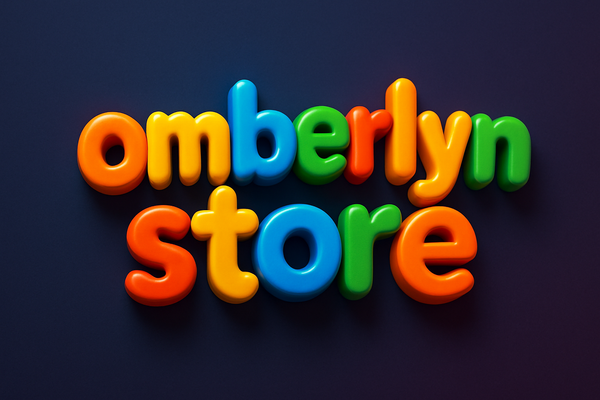 make me logo , "omberlynstore", 3D, toy , deep, delbackgound
